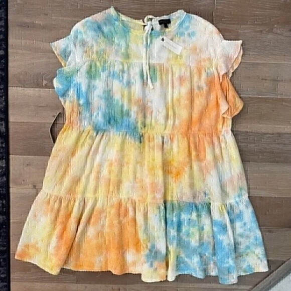NWT Anthropologie Tie Dye Oversized Dress $128 - Picture 1 of 3